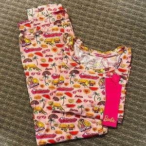 Malibu Barbie Women’s Short Sleeve Pant Pajamas, Small